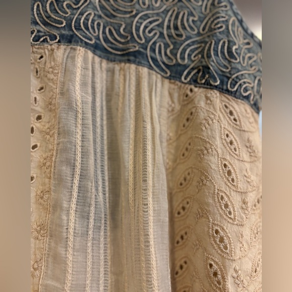 Young Threads Babydoll Eyelet Tunic NWT - Picture 3 of 4